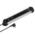 Vivanco 4 Way Socket Outlet Switch - Epls 4usb_alu 4fach Steckdosenleiste Mit Usb Charger+Überspannungsschutz